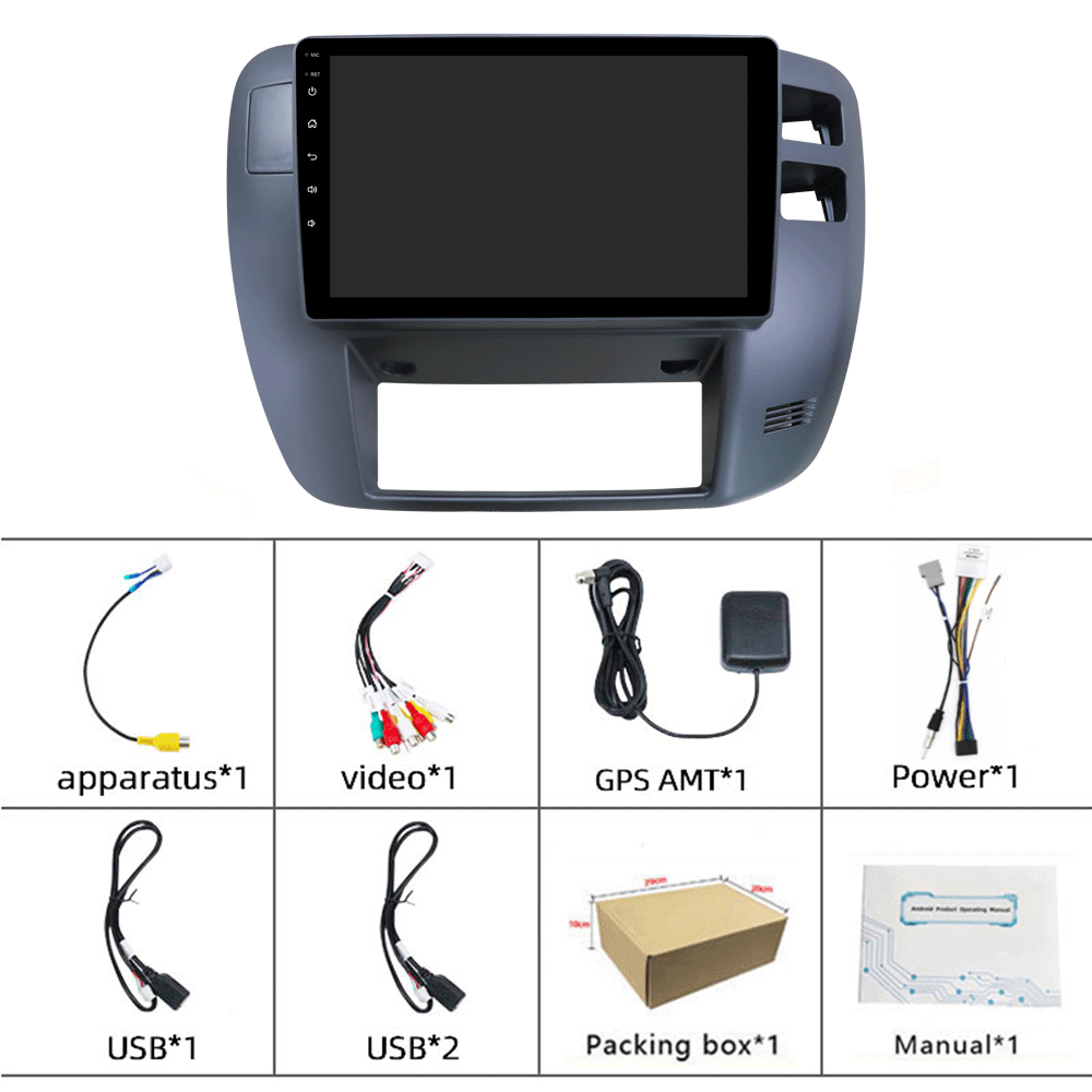 Y61 Patrol head unit with accessories on a white background