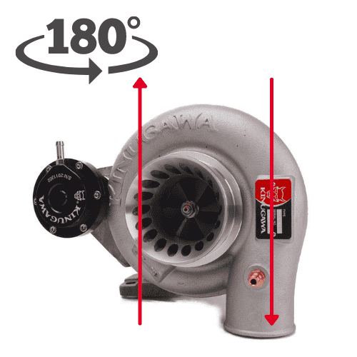 Kinugawa Turbo 3" Anti-Surge TD05H-16G 6cm Bolt-on for Nissan Patrol TD42 Top Mount Water-Cooled 180 Degree
