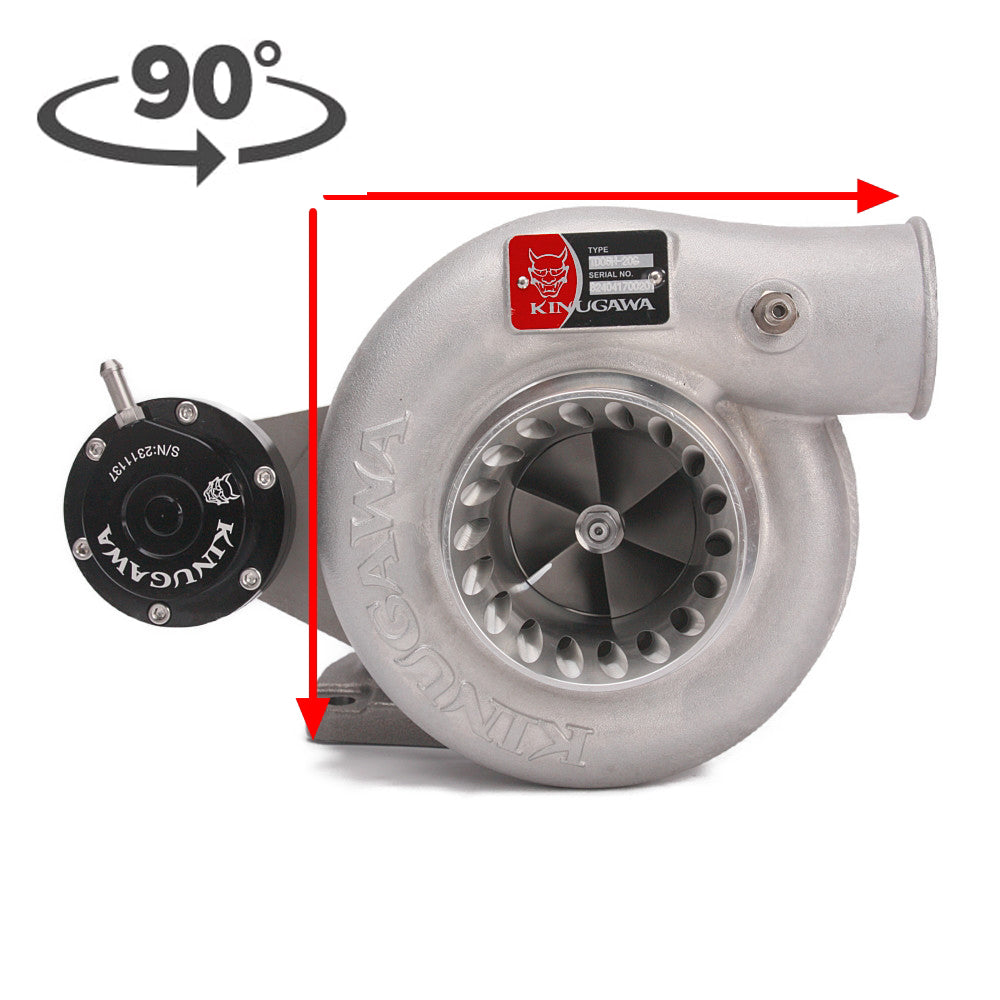 Kinugawa Turbo 3" Anti-Surge TD05H-18G 6cm 2.5" V-Band for Nissan Patrol TD42 Top Mount Water-Cooled 90 Degree