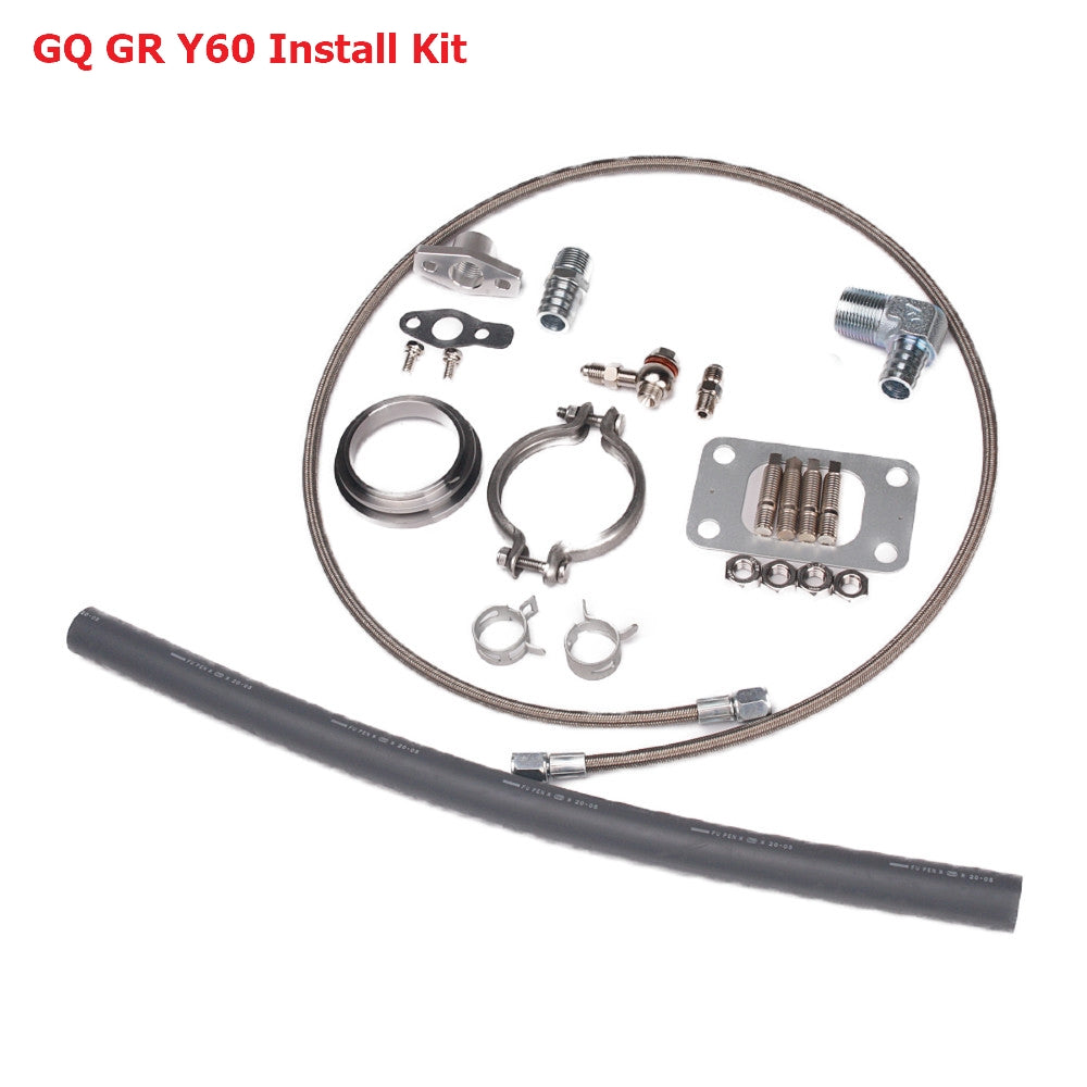 Kinugawa Turbo 4" Anti-Surge TD05H-18G 6cm 3" V-Band for Nissan Patrol / Radius Merge Manifold TD42 Top Mount Oil-Cooled