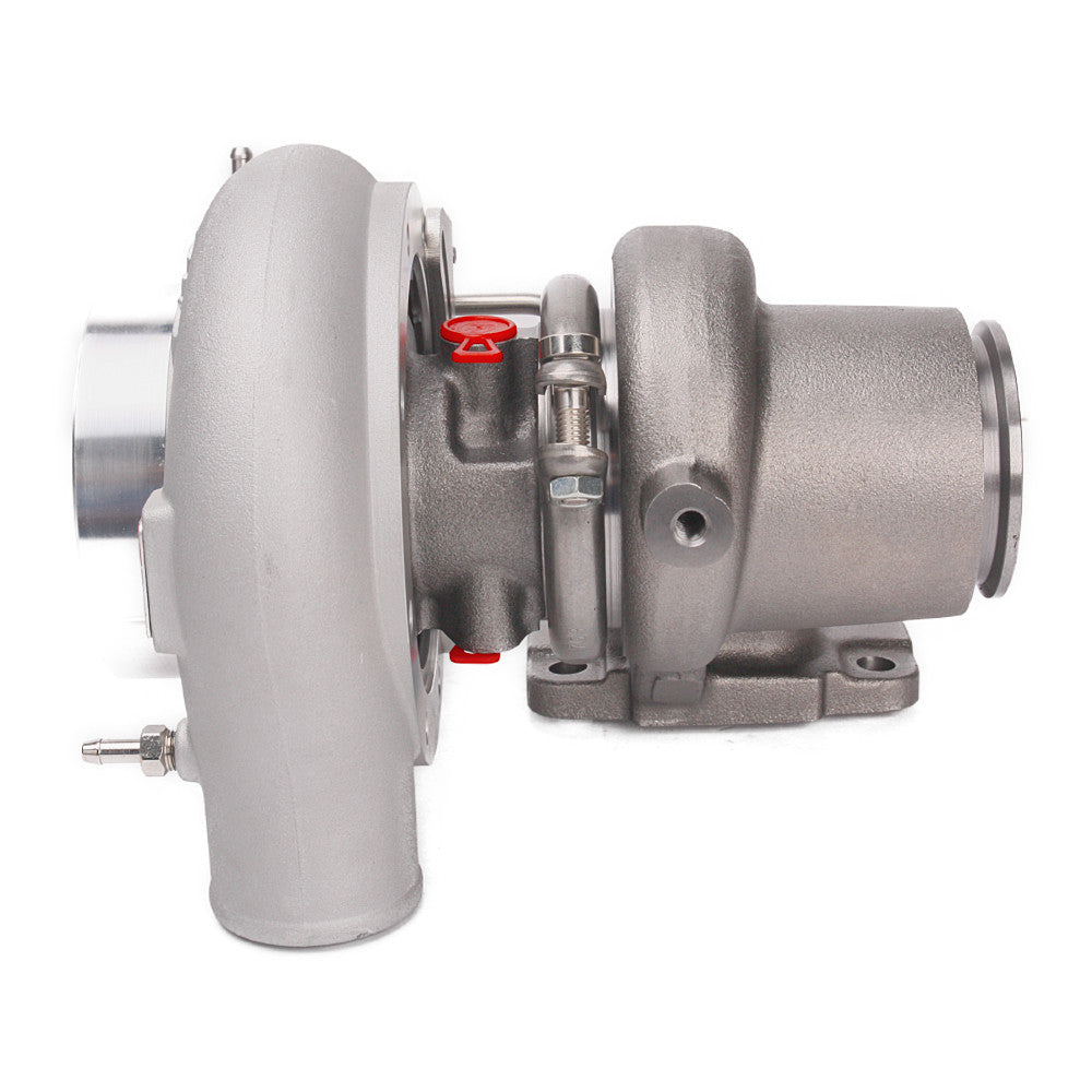 Kinugawa Turbo 4" Anti-Surge TD05H-18K 6cm 3" V-Band for Nissan Patrol / Radius Merge Manifold TD42 Top Mount Oil-Cooled