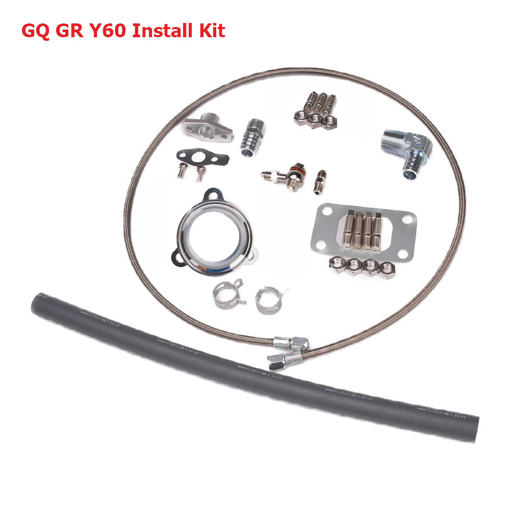 Kinugawa Turbo Oil & Water Line Kit For for Nissan Patrol Safari TD42 TD05 TD06 Oil-Cooled Turbo w/ 6cm 8cm 3 Bolts V-Ba