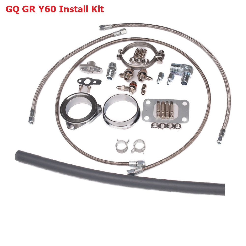 Kinugawa Turbo Oil & Water Line Kit For for Nissan Patrol Safari TD42 TD05 TD06 Water-Cooled Turbo w/ 6cm 8cm 3 Bolts V-