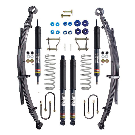 CalOffroad Nitro Pro Series Lift Kit Tour Pack | 2 Inch Lift | Toyota Land Cruiser 79 Series | 4 Door | LightExtra Heavy